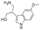 2-(5-methoxy-3-indolyl)-3-aminopropanol Struktur