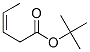 3-Pentenoic acid, 1,1-dimethylethyl ester, (Z)- Struktur