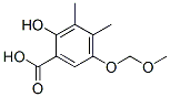 Benzoic acid, 2-hydroxy-5-(methoxymethoxy)-3,4-dimethyl- (9CI) Struktur