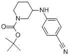 1-BOC-3-[(4-CYANOPHENYL)AMINO]-PIPERIDINE Struktur