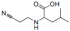 Pentanoic acid, 2-(2-cyanoethylamino)-4-methyl- Struktur