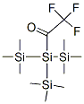 Trifluoroacetyl-tris(trimethylsilyl)silane Struktur