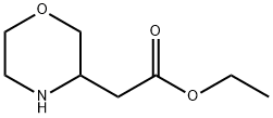 MORPHOLIN-3-YL-ACETIC ACID ETHYL ESTER Struktur