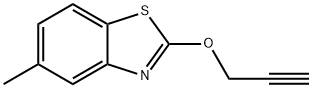 Benzothiazole, 5-methyl-2-(2-propynyloxy)- (9CI) Struktur