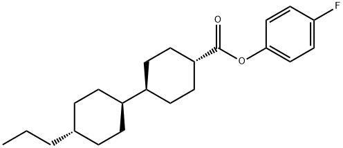 TRANS,TRANS-4-FLUOROPHENYL 4''-PROPYLBICYCLOHEXYL-4-CARBOXYLATE Struktur