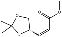 METHYL (S)-(+)-3-(2,2-DIMETHYL-1,3-DIOXOLAN-4-YL)-CIS-2-PROPENOATE Struktur