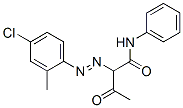 2-[(4-chloro-o-tolyl)azo]-3-oxo-N-phenylbutyramide Struktur