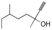 1-Octyn-3-ol, 3,6-dimethyl- Struktur