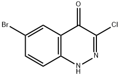 4(1H)-Cinnolinone,  6-bromo-3-chloro- Struktur