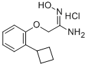 2-(2-Cyclobutylphenoxy)-N-hydroxyethanimidamide monohydrochloride Struktur