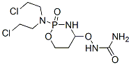 Urea, ((2-(bis(2-chloroethyl)amino)tetrahydro-2H-1,3,2-oxazaphosphorin -4-yl)oxy)-, P-oxide Struktur