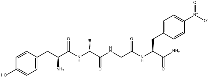 tyrosyl-alanyl-glycyl-nitrophenylalanylamide Struktur