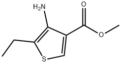 Methyl 4-amino-5-ethyl-3-thiophenecarboxylate Struktur