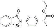 ethyl 2-[4-(7-oxo-9-selena-8-azabicyclo[4.3.0]nona-1,3,5-trien-8-yl)ph enyl]propanoate Struktur