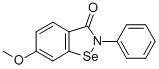 1,2-Benzisoselenazol-3(2H)-one, 6-methoxy-2-phenyl- Struktur