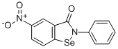 1,2-Benzisoselenazol-3(2H)-one, 5-nitro-2-phenyl- Struktur