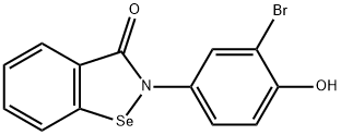 1,2-Benzisoselenazol-3(2H)-one, 2-(3-bromo-4-hydroxyphenyl)- Struktur