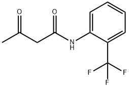 3-OXO-N-(2-TRIFLUOROMETHYL-PHENYL)-BUTYRAMIDE Struktur