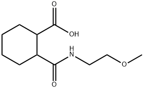 2-{[(2-METHOXYETHYL)AMINO]-CARBONYL}CYCLOHEXANECARBOXYLIC ACID Struktur