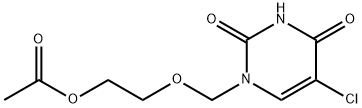 ACETIC ACID 2-(5-CHLORO-2,4-DIOXO-3,4-DIHYDRO-2H-PYRIMIDIN-1-YLMETHOXY)-ETHYL ESTER Struktur