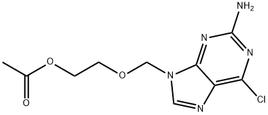 6-Chloro Acyclovir Acetate Struktur