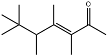 (E)-3,4,5,6,6-pentamethylhept-3-en-2-one Struktur