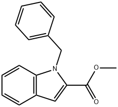 methyl 1-benzyl-1H-indole-2-carboxylate Struktur