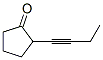 Cyclopentanone, 2-(1-butynyl)- (9CI) Struktur