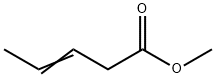 3-PENTENOIC ACID METHYL ESTER Struktur