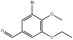 3-BROMO-5-ETHOXY-4-METHOXYBENZALDEHYDE Struktur