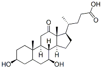 12-Oxo-ursodeoxycholic acid Struktur