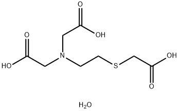 N,N,S-TRIS(CARBOXYMETHYL)CYSTEAMINE MONOHYDRATE Struktur