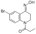 4(1H)-Quinolinone, 6-bromo-2,3-dihydro-1-(1-oxopropyl)-, 4-oxime Struktur