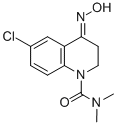 1(2H)-Quinolinecarboxamide, 6-chloro-3,4-dihydro-4-(hydroxyimino)-N,N- dimethyl- Struktur