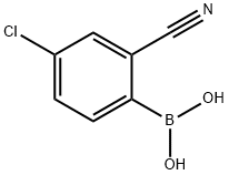 (4-CHLORO-2-CYANOPHENYL)BORONIC ACID Struktur