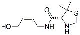 4-Thiazolidinecarboxamide,N-[(2Z)-4-hydroxy-2-butenyl]-5,5-dimethyl-,(4R)-(9CI) Struktur