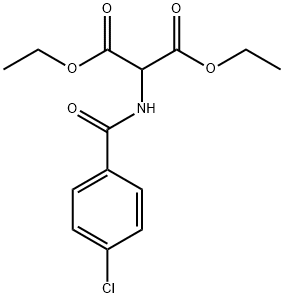 Diethyl 2-[4-(chlorobenzoyl)amino]Malonate Structure