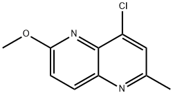 4-Chloro-6-Methoxy-2-Methyl-1,5-naphthyridine Struktur