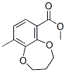 2H-1,5-Benzodioxepin-6-carboxylicacid,3,4-dihydro-9-methyl-,methylester(9CI) Struktur