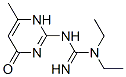 Guanidine, N-(1,4-dihydro-6-methyl-4-oxo-2-pyrimidinyl)-N,N-diethyl- (9CI) Struktur