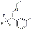 Benzene, 1-[(1E)-2-ethoxy-1-(trifluoromethyl)ethenyl]-3-methyl- (9CI) Struktur