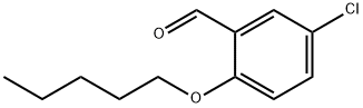 5-CHLORO-2-(PENTYLOXY)BENZALDEHYDE Struktur