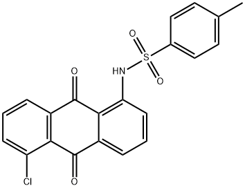 N-(5-chloro-9,10-dihydro-9,10-dioxo-1-anthryl)-p-toluenesulphonamide Struktur