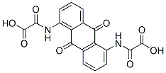 N,N'-anthraquinone-1,5-diyldi(oxamic acid)  Struktur