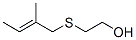 2-[(2-methylbut-2-enyl)thio]ethanol Struktur