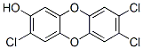 2-hydroxy-3,7,8-trichlorodibenzo-4-dioxin Struktur