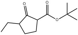 Cyclopentanecarboxylic acid, 3-ethyl-2-oxo-, 1,1-dimethylethyl ester (9CI) Struktur