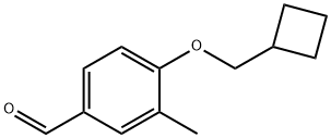 Benzaldehyde, 4-(cyclobutylmethoxy)-3-methyl- (9CI) Struktur