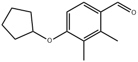 Benzaldehyde, 4-(cyclopentyloxy)-2,3-dimethyl- (9CI) Struktur