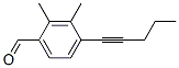 Benzaldehyde, 2,3-dimethyl-4-(1-pentynyl)- (9CI) Struktur